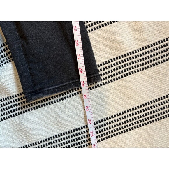 Express 14R Super High Waisted Denim Perfect Black Button Leggings - Picture 7 of 7